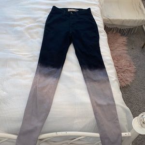 Ombré skinny extra high waist jeans